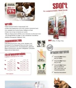 Bewi Dog Sport 25kg -Haustierprodukte sportzusammenfassung